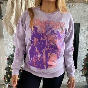 🆕 2/$75 NWT Jimi Hendrix | Officially Licensed Crewneck TieDye Sweatshirt
